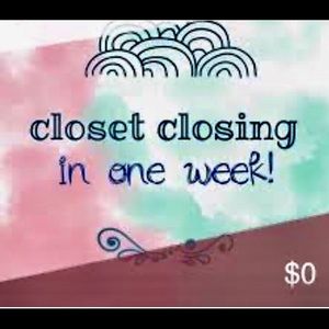 Temporary closet closing